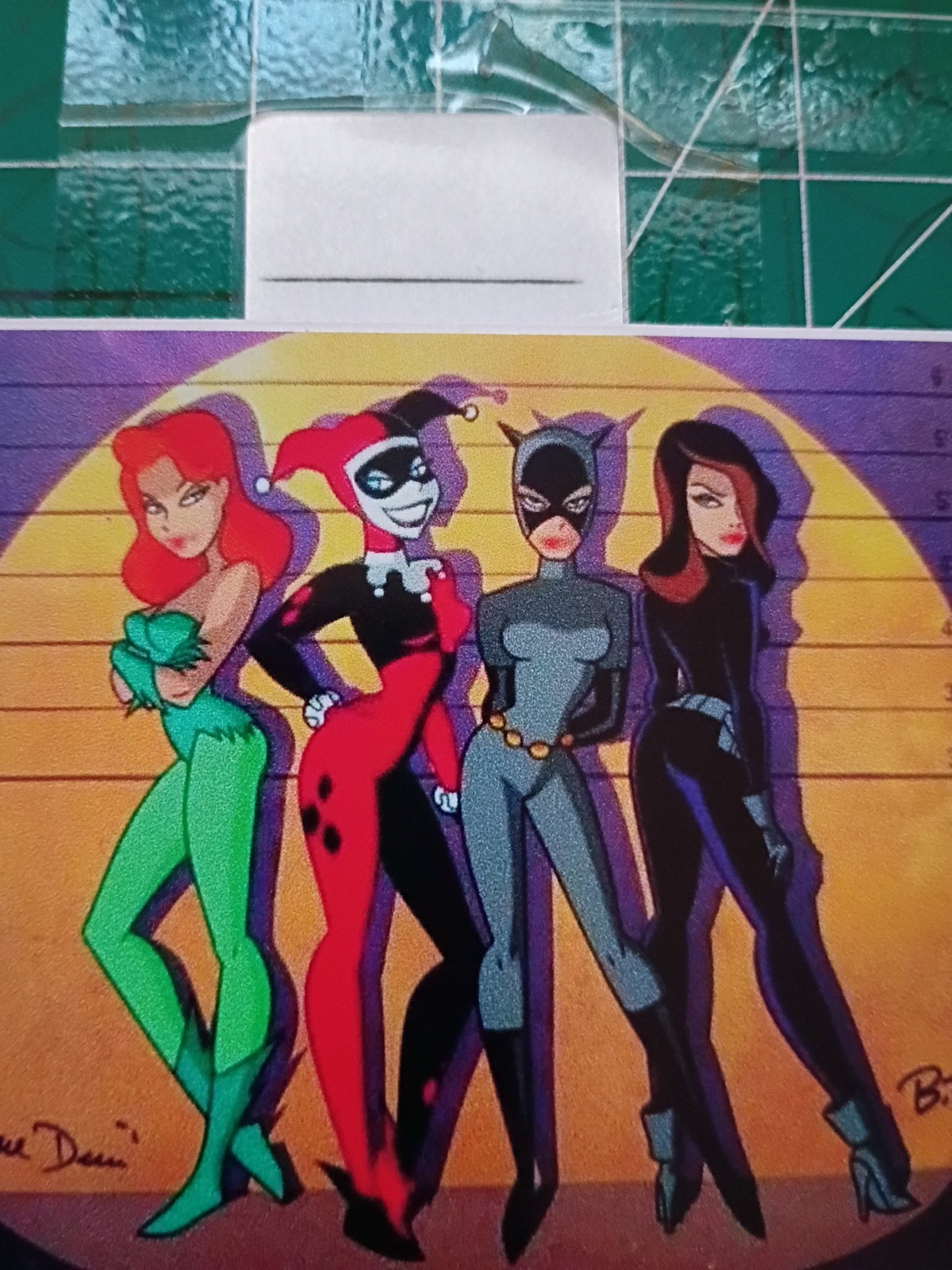 BATMAN THE ANIMATED SERIES X VILLIANS SQUAD X VYNIL HIGH-GLOSS STICKERx3x2.75"
