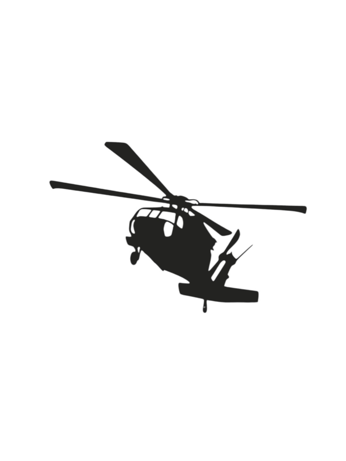 Blackhawk helicopter1 Decal for car Windows Laptops Decorate Any Smooth Surface