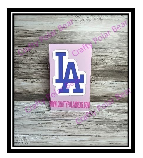 LA Dodgers Vinyl Die Cut Laptop Car Truck SUV Boat Window Decal Sticker Layered