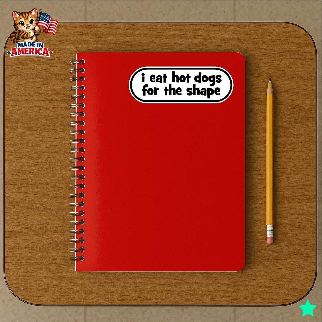I Eat Hot Dogs for the Shape Decal Sticker Funny Hotdogs Foodie Insult Humor