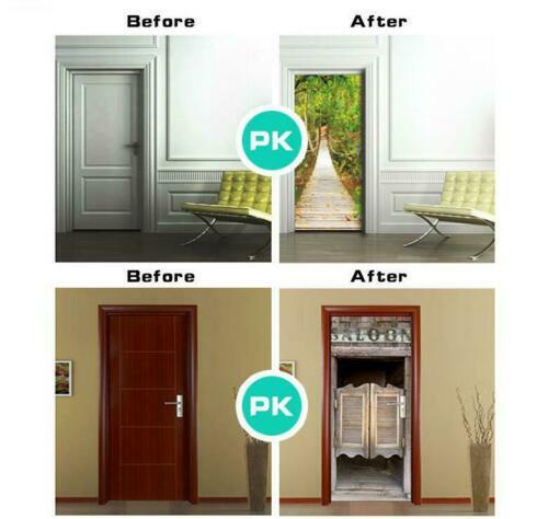 13pcs Self Adhesive Animal Vintage Arch Door Sticker Wall Murals Wallpaper