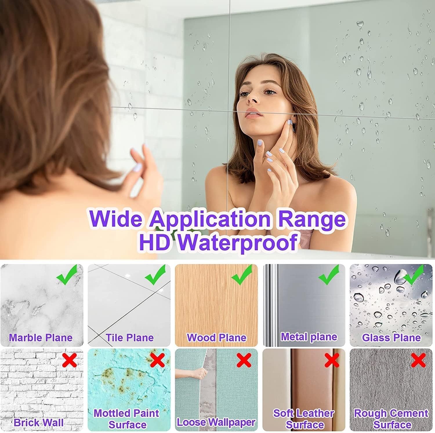 Flexible 8-Pack Acrylic Mirror Sheets, 4×6 Inches – Chic Wall Stickers