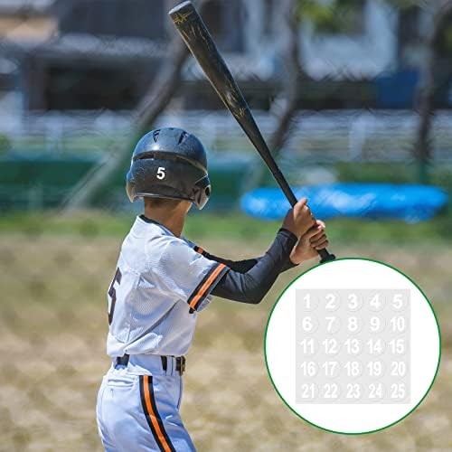 400 Pcs Sports Helmet Numbers Sticker 1.5 Inches Football Helmet Decals Baseball