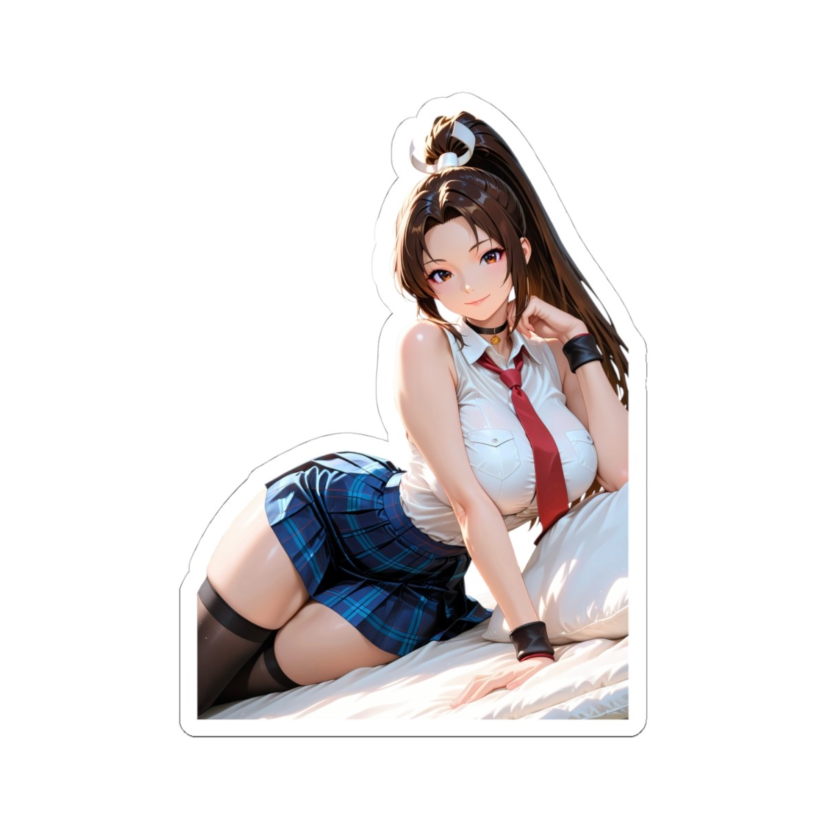 Cute Waifu Anime Sticker (AddMoreMyShopFor0.10Shipping) Mai KOF Fan Art