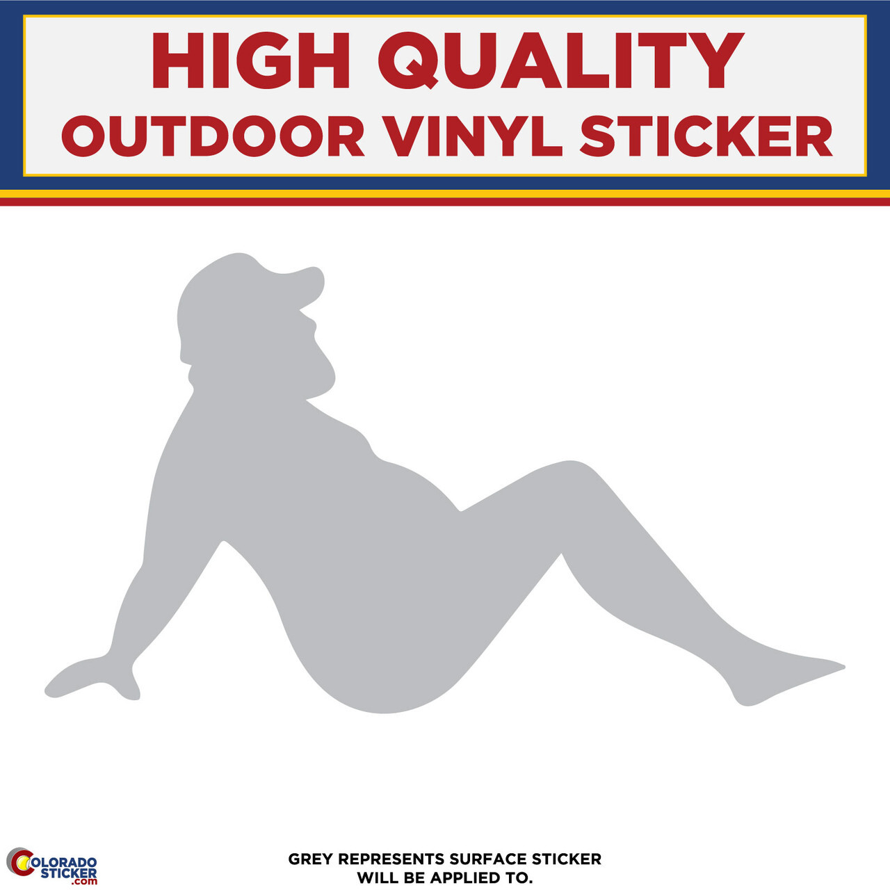 Dad Bod Die Cut, High Quality Vinyl Stickers