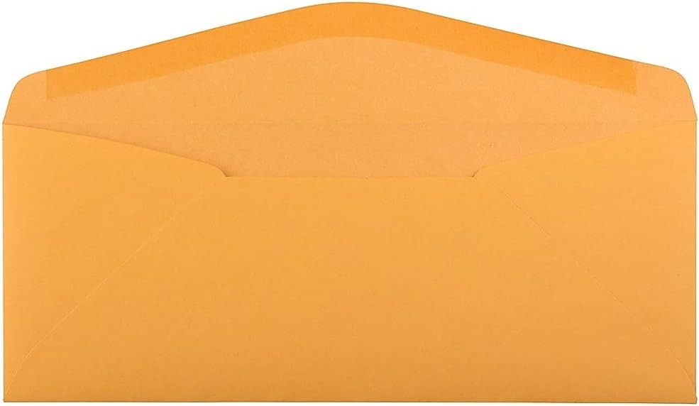 #11 Envelopes – 4 1/2 x 10 3/8 – Brown Kraft Manila – 50/Pack