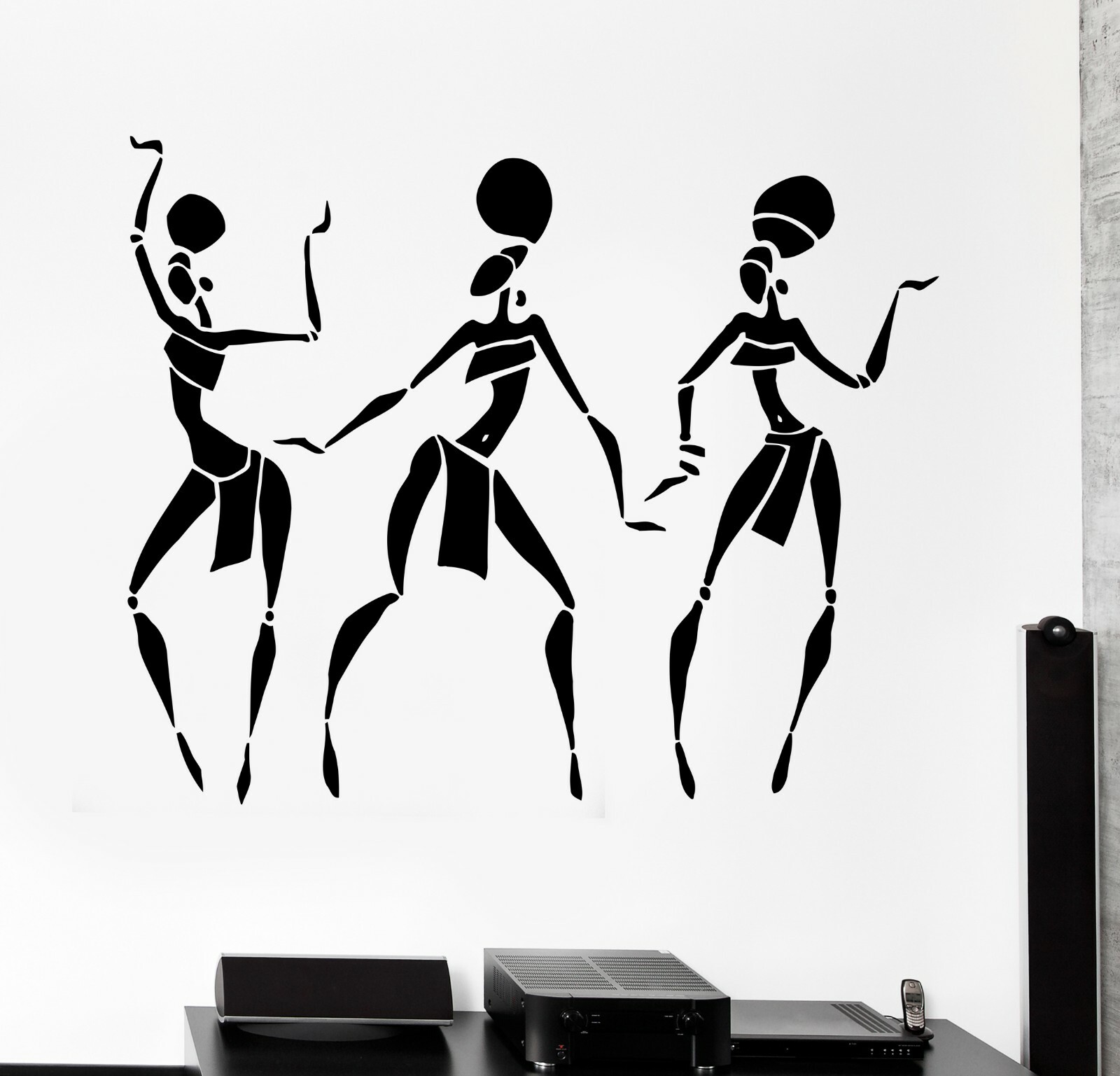 Wall Decal African American Girls Dance Vinyl Sticker (ed1847)