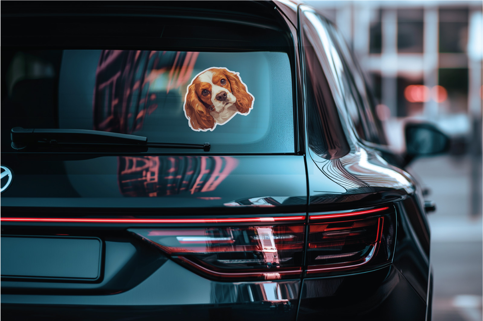 Laminated decal/sticker–UV/Water resistant for in/outdoor use – Dog