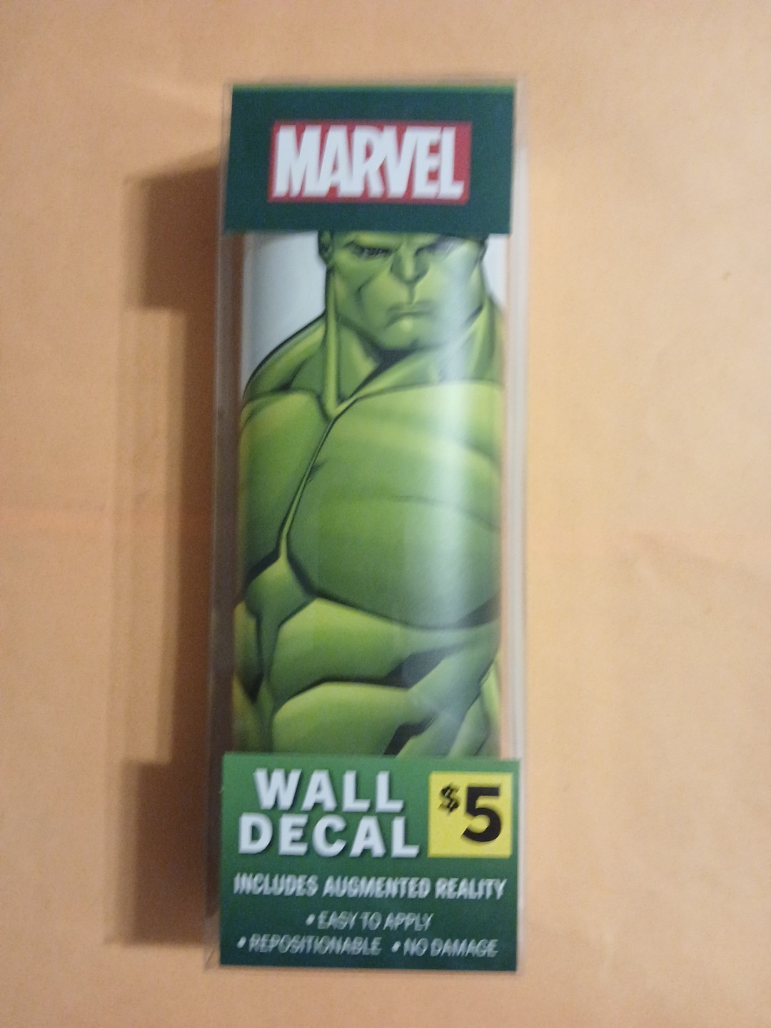 Marvel Incredible Hulk Wall Decal – w|Augmented Reality 11X17” *FREE SHIP”