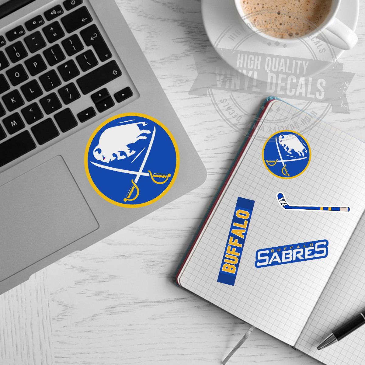 Buffalo Sabres NHL Hockey A4 High Quality Printed Vinyl Decal Sticker Kit New