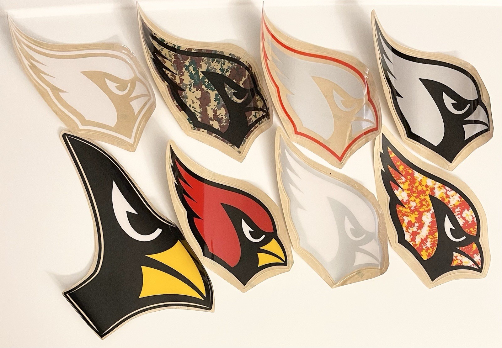 Cardinal Full-Size 3M 20 Mil Football Helmet Decals