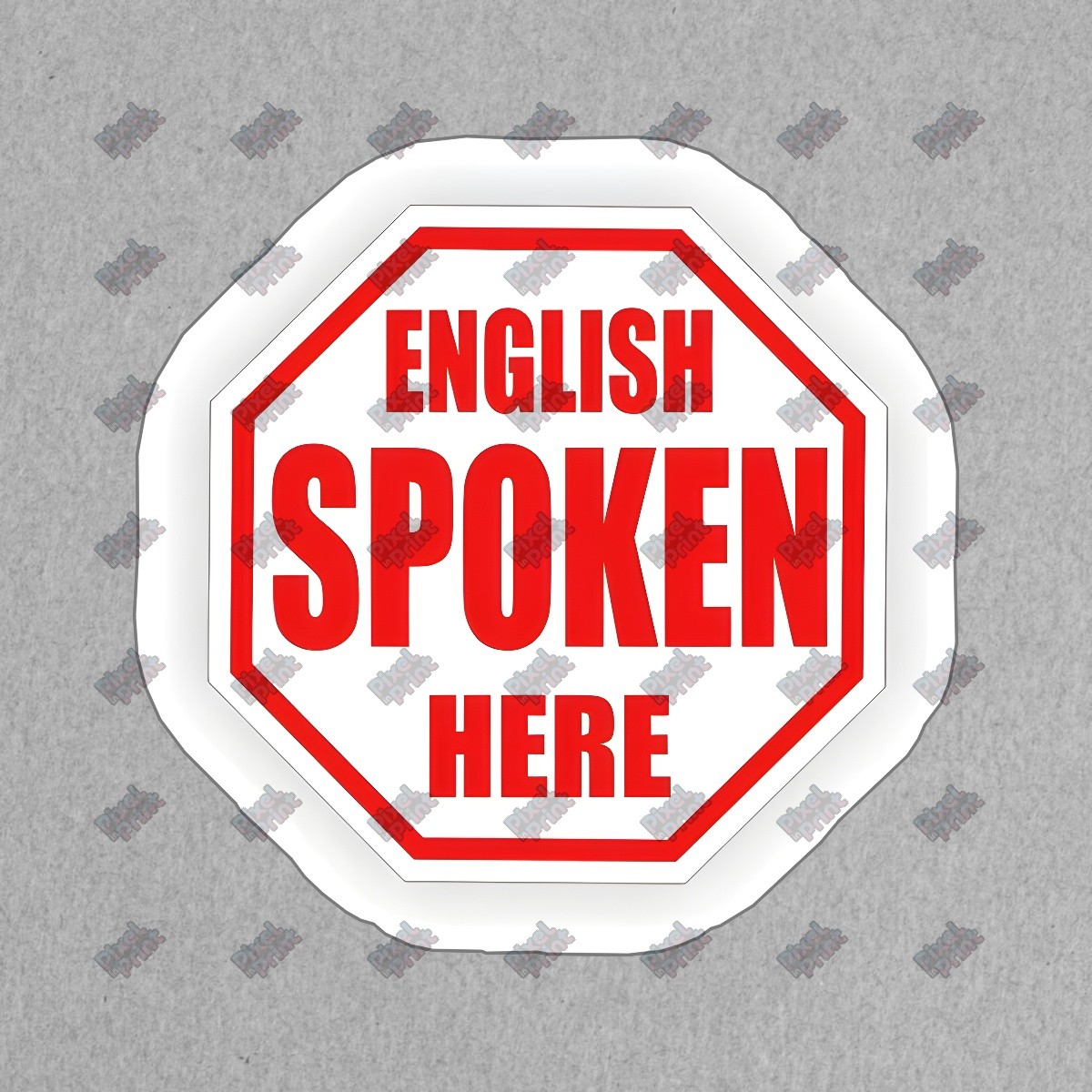 English Spoken Here Vinyl Decal Unique Wall Sticker Perfect for Home, #483970