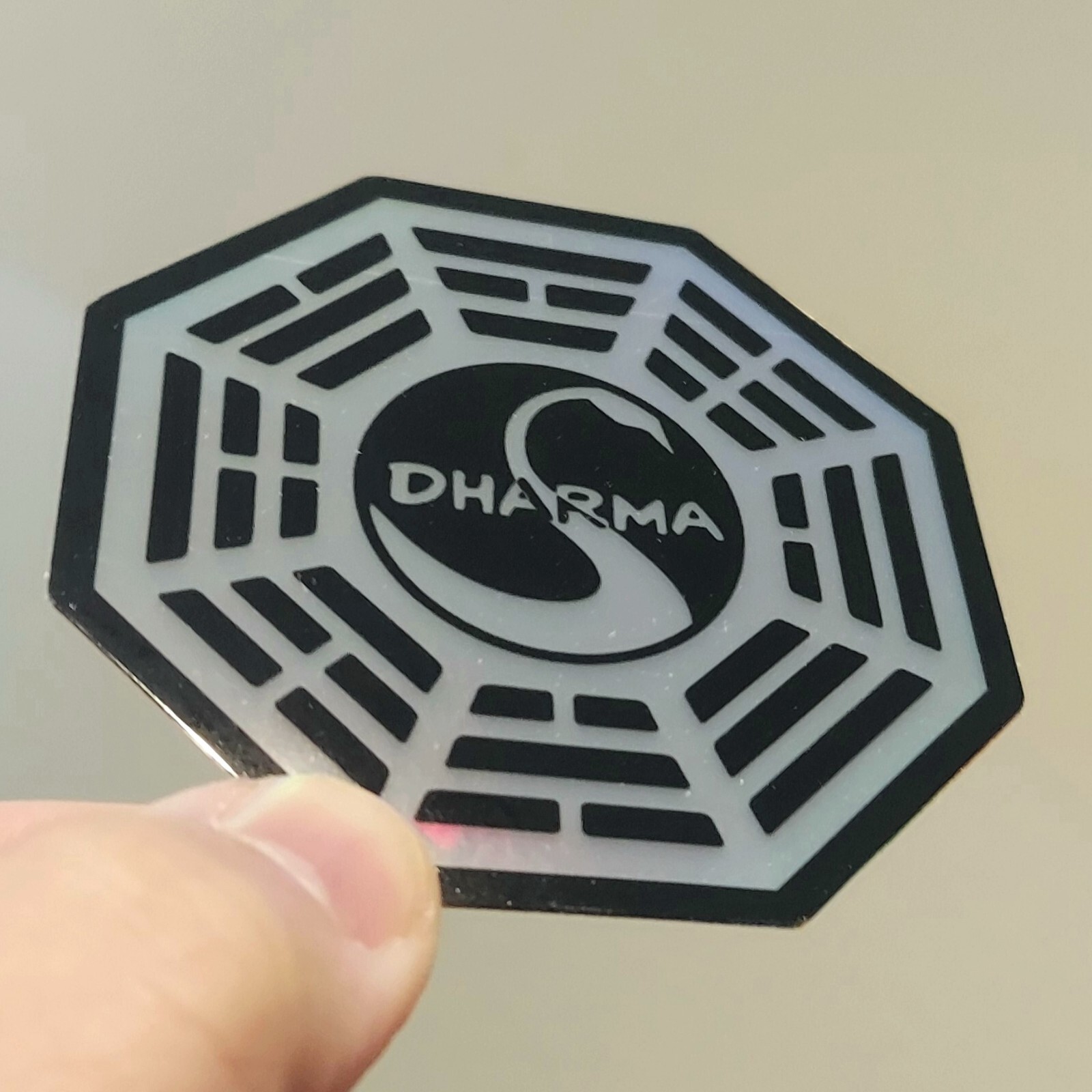 LOST Dharma Initiative SWAN Station Reflective Holographic Holo Decal / Sticker