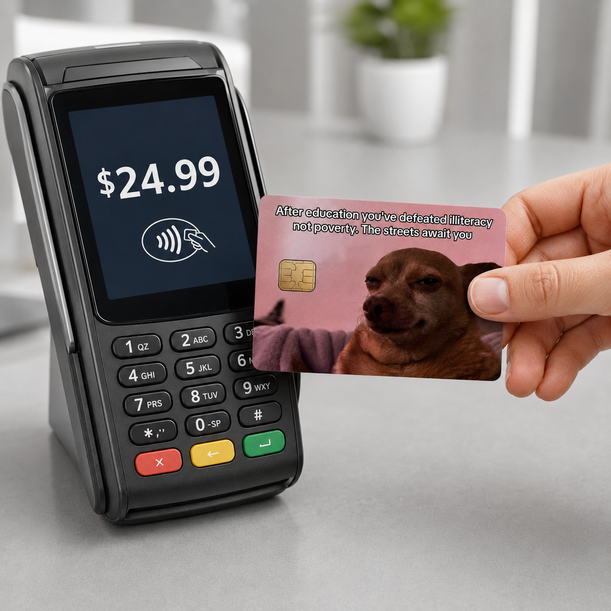 Degree of Debt Funny Money Meme Debit Card Credit Card Skin