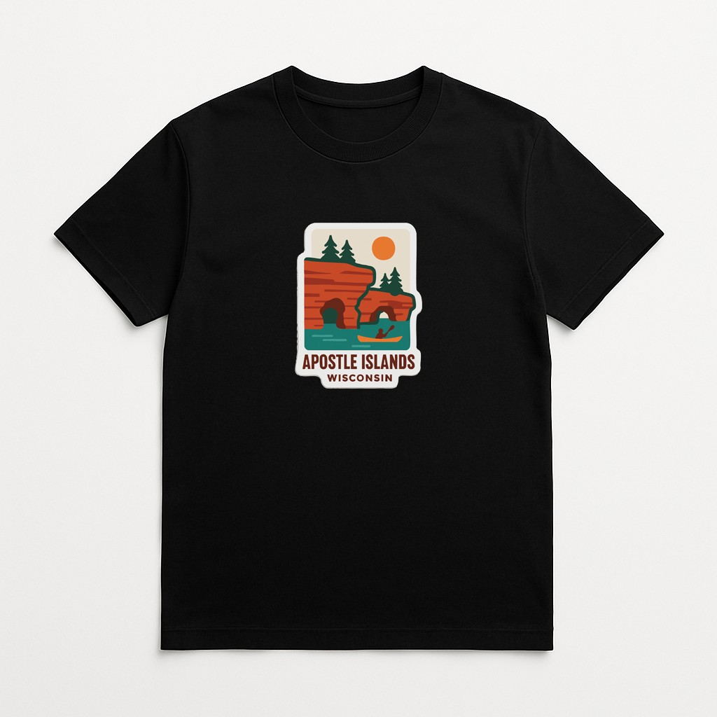 Apostle Islands Wisconsin Iron On Heat Transfer Vinyl HTV Die-Cut Symbolic