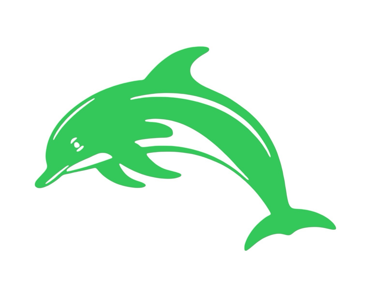 Dolphin design #2 Decal for car Windows Laptops most Smooth Surfaces