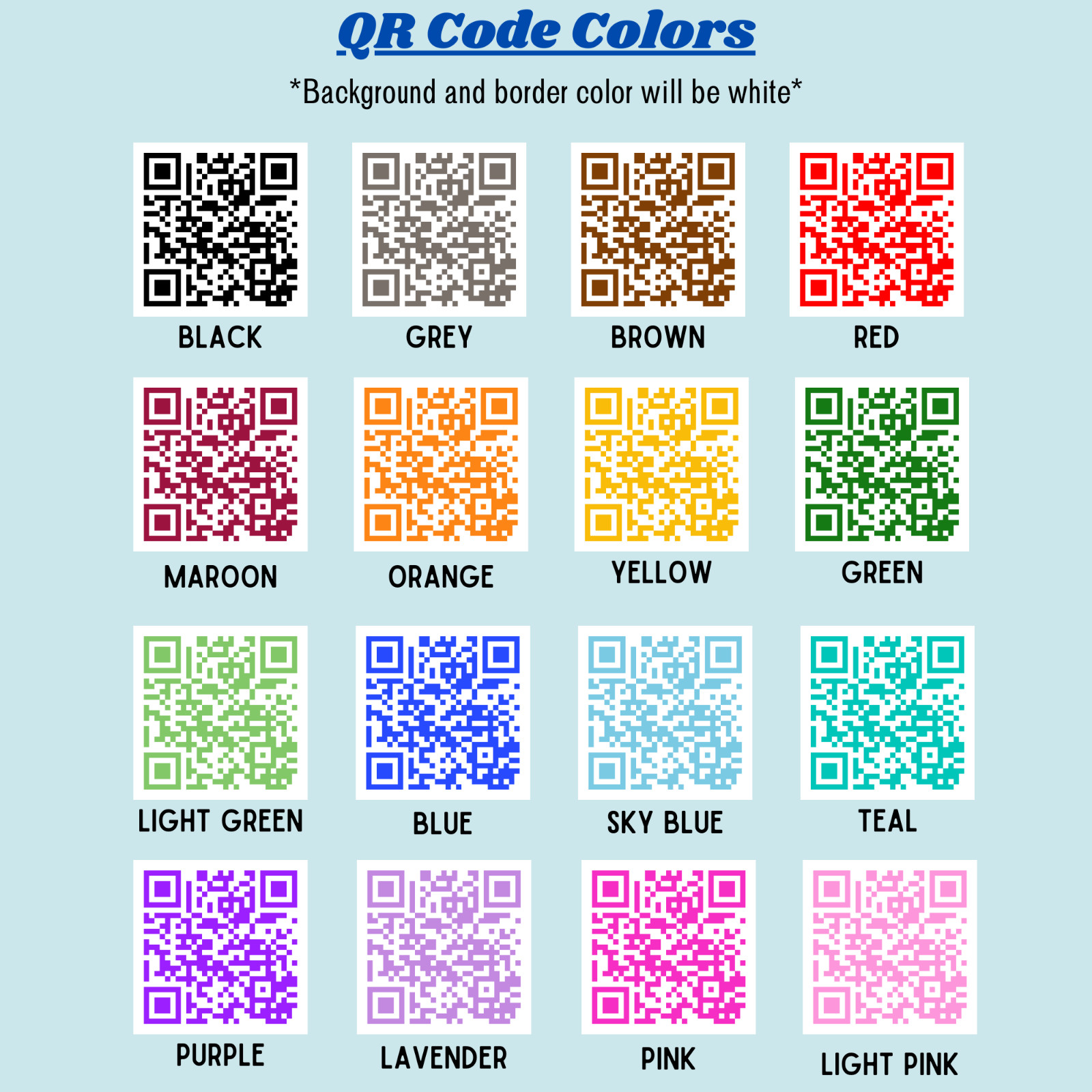 Custom QR Code sticker Personalized Text Business Website
