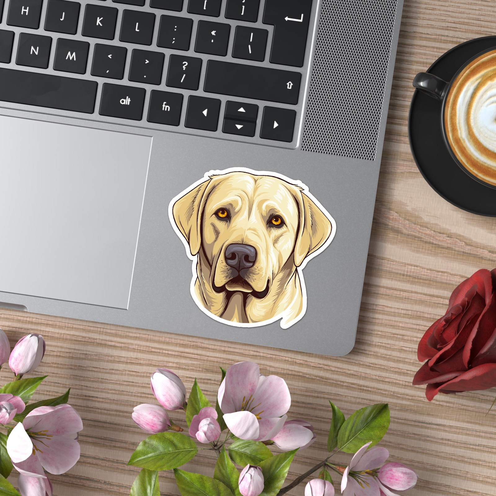 Yellow Lab – Vinyl Decal Sticker – Car Window Laptop – ebn11257