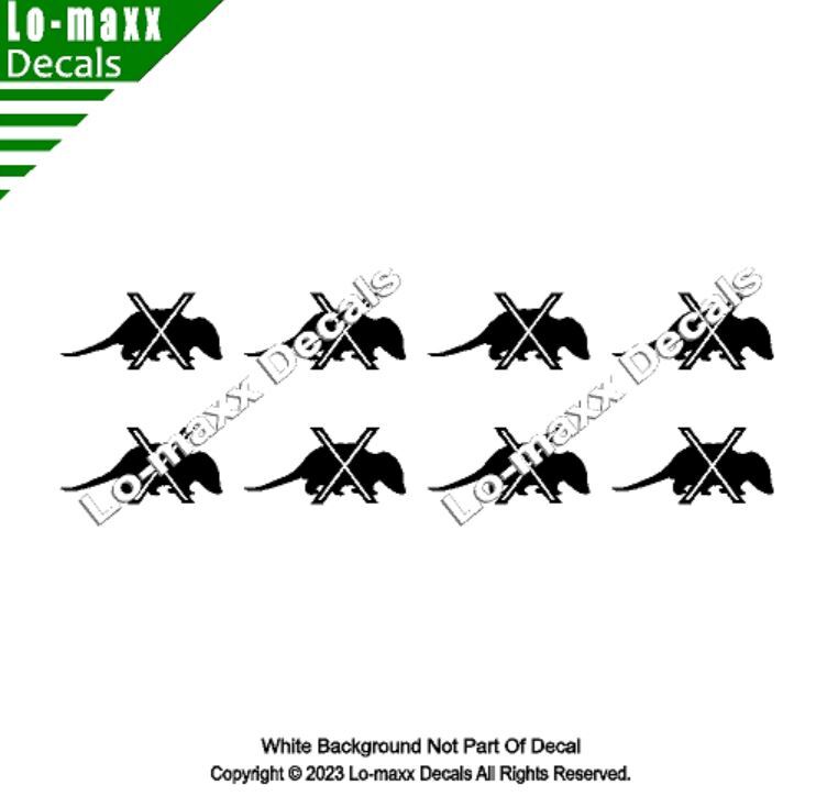 Opossum Kill Markings Tally Car Truck SUV Premium Quality Die Cut Vinyl Decal