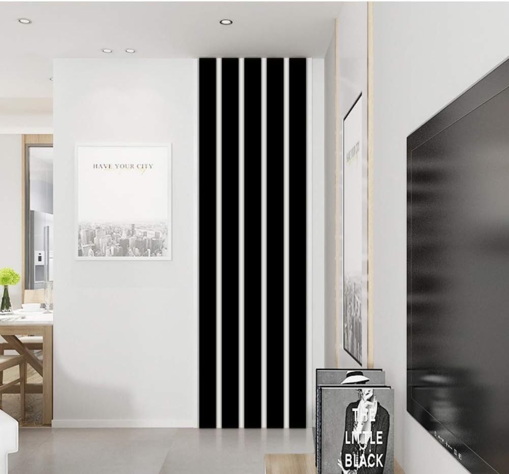 10 Pcs Mirror Wall Stickers Striped Design Mirror Art Tile Decal DIY Self Adh…