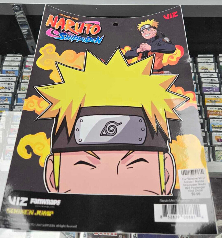 Naruto Shippuden Naruto Head Vinyl Car Window Decal Viz Fanwraps Sticker Large