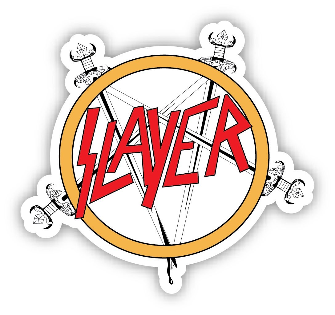 SLAYER Vinyl Sticker Decal *4 SIZES* Thrash Metal Vinyl Bumper WALL