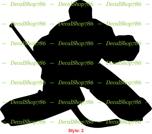 Ice Hockey Goalie – Sports – Car Vinyl Die-Cut Peel N' Stick Decals / Stickers