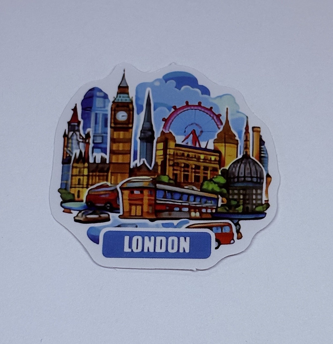 London City Bus Sticker Clock Tour Travel Art Decal Vinyl Country Souvenir Tc6