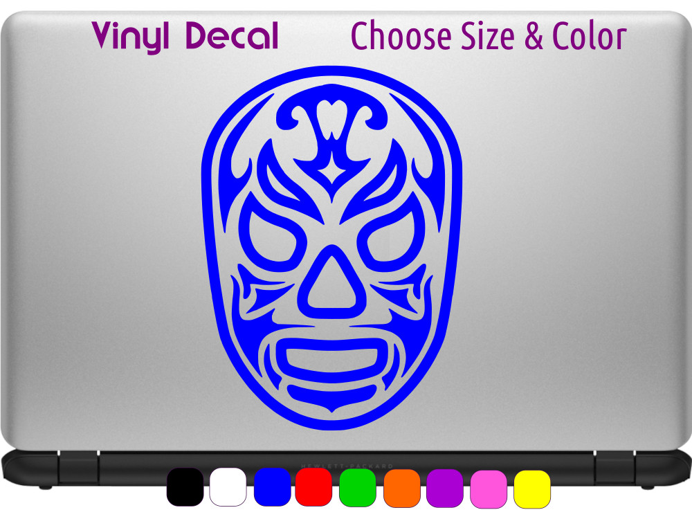 LUCHA MASK Mexico CMLL Pro Wrestling Window Vinyl Sticker CHOOSE SIZE COLOR