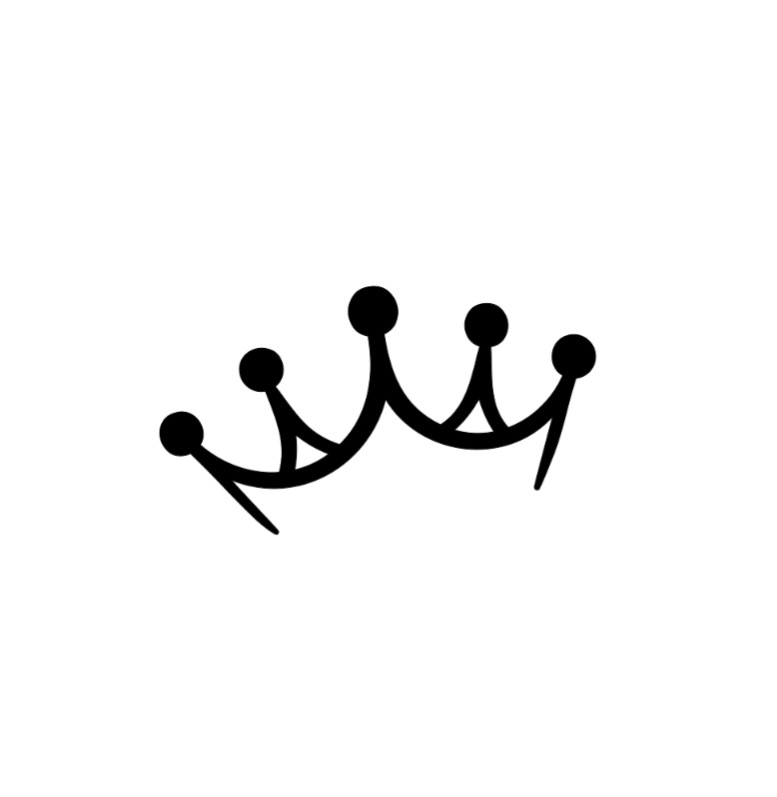 Princess Crown Vinyl Decal Sticker -Multiple Colors & Sizes- FREE SHIPPING