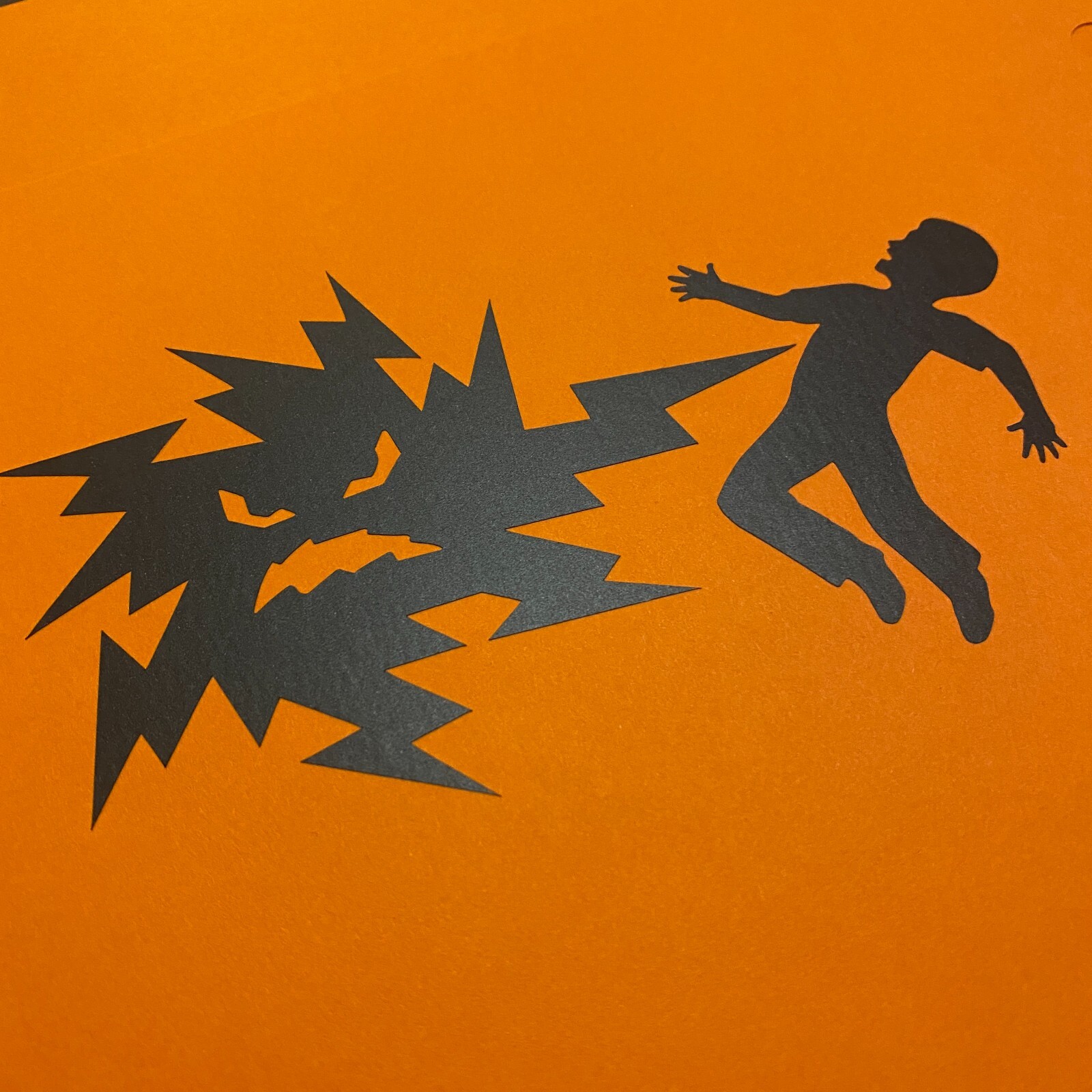 Vinyl Sticker – Mr. Ouch (Hazard Symbol Mascot, High Voltage)