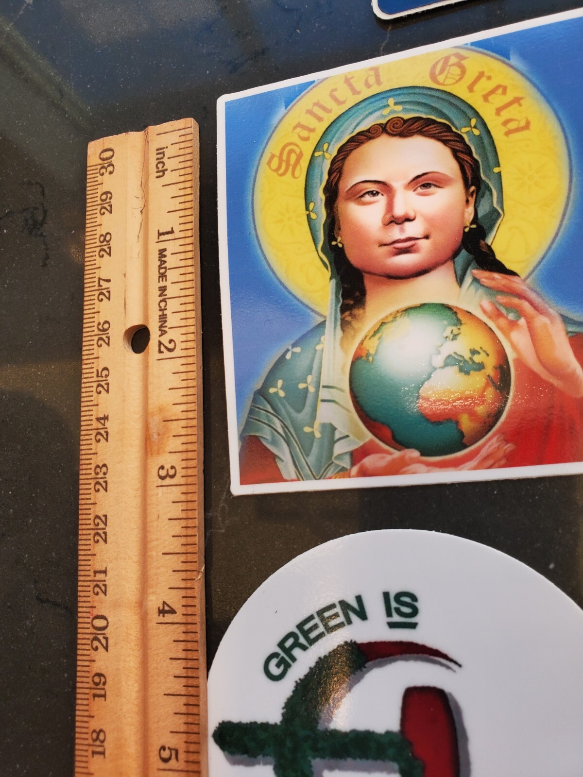Greta Thunberg Sticker Global Warming HOAX false prophet Fake Religion