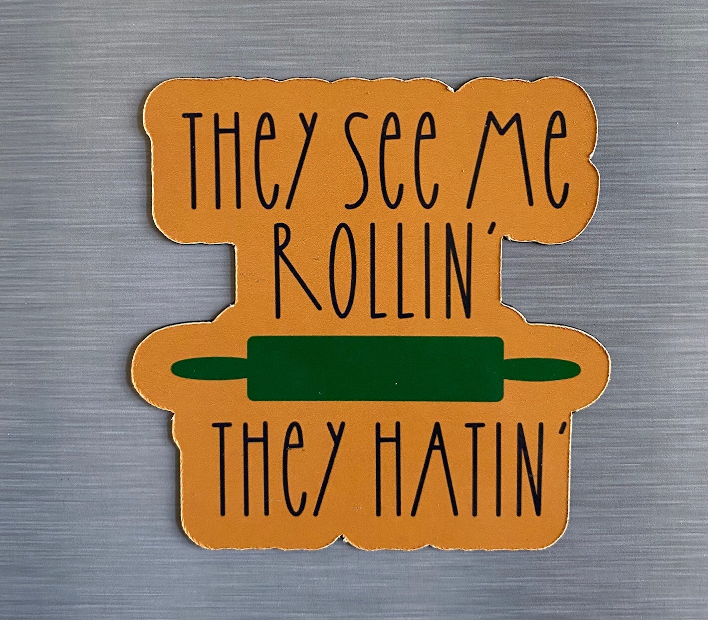 **Set of 6** Kitchen Puns Glossy Die Cut Fridge Magnets