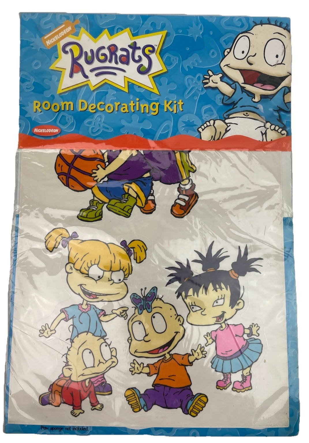 ⭐ 2003 Nickelodeon Rugrats Room Decorating Kit w/ 12 Stickers & 2 Paint Stamps ⭐