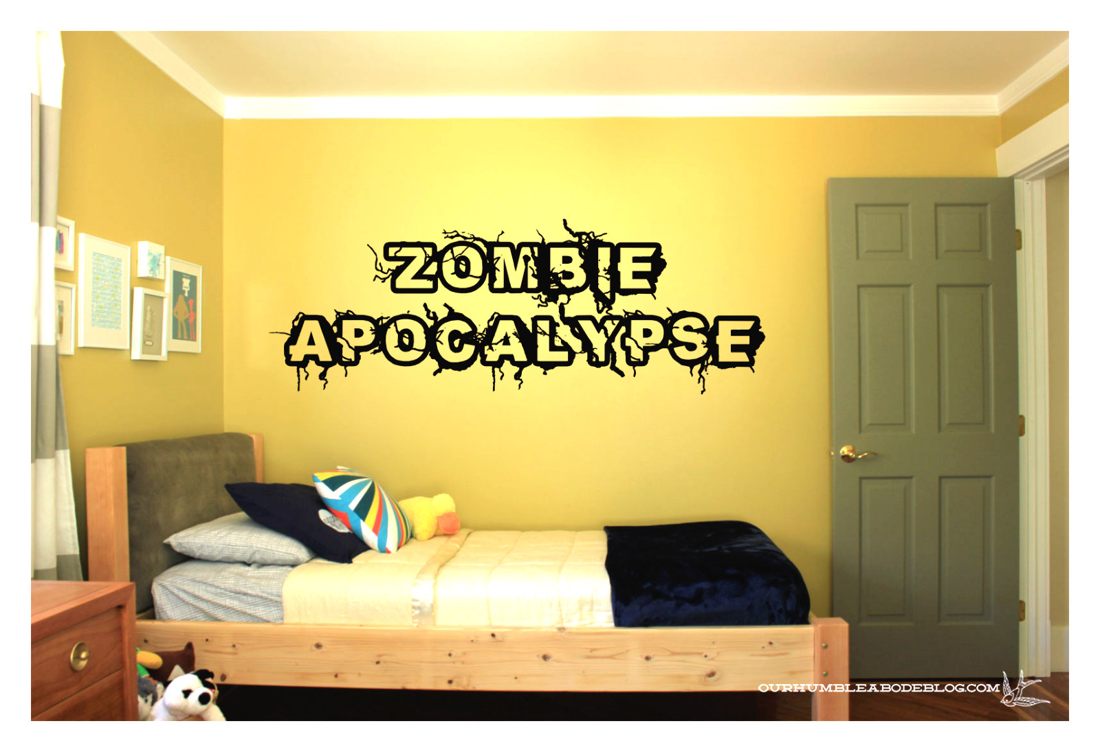 Zombie Apocalypse WALL VINYL ART DECAL 36X12" BEDROOM HOME DECOR