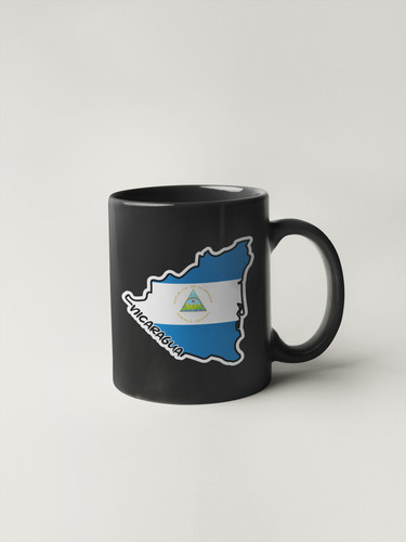Nicaragua Map Flag Sticker Decal