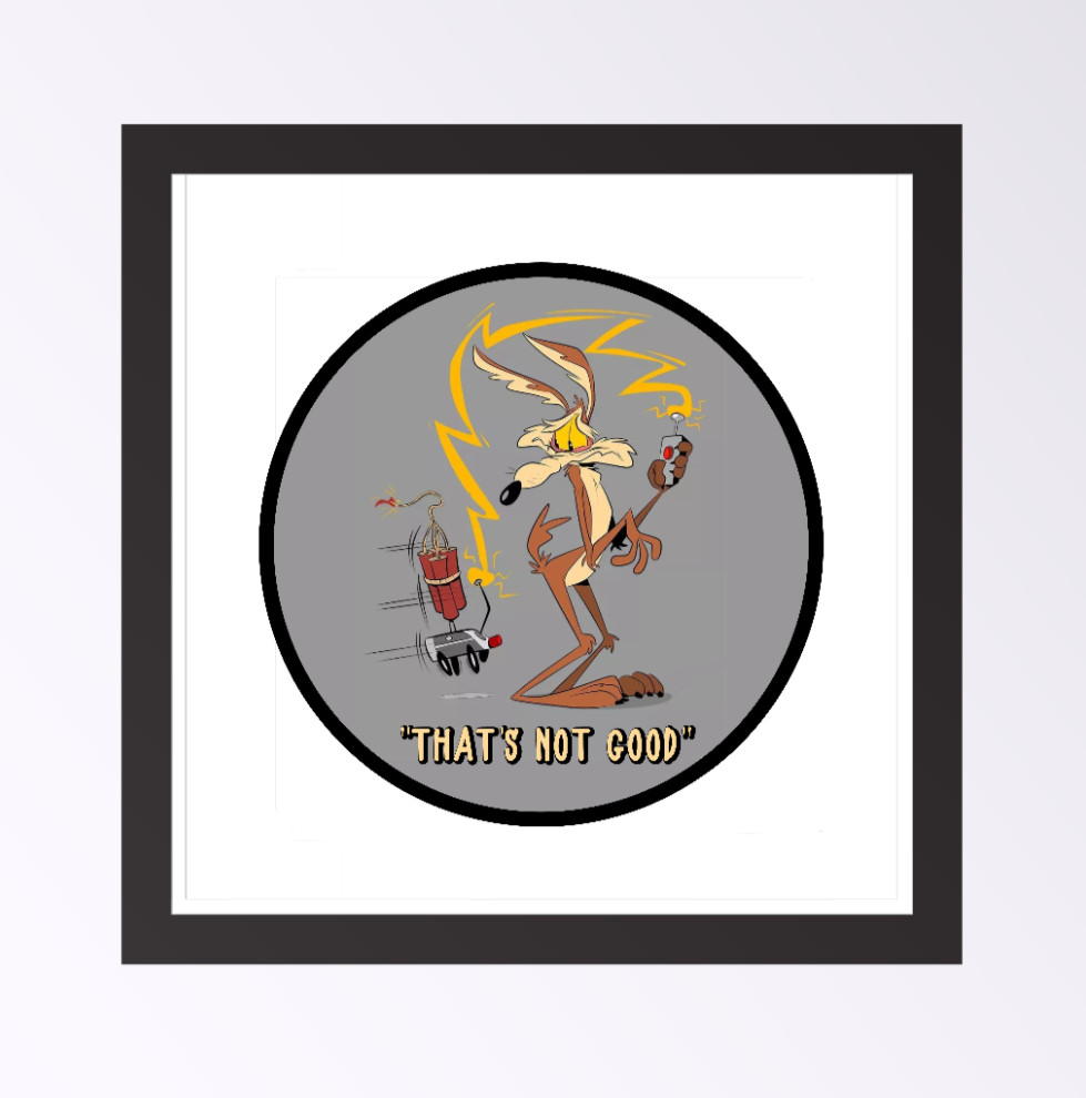 Wiley – (That's Not Good) – 4" Handmade Vinyl Decal Vehicle Laptop Cooler Decor