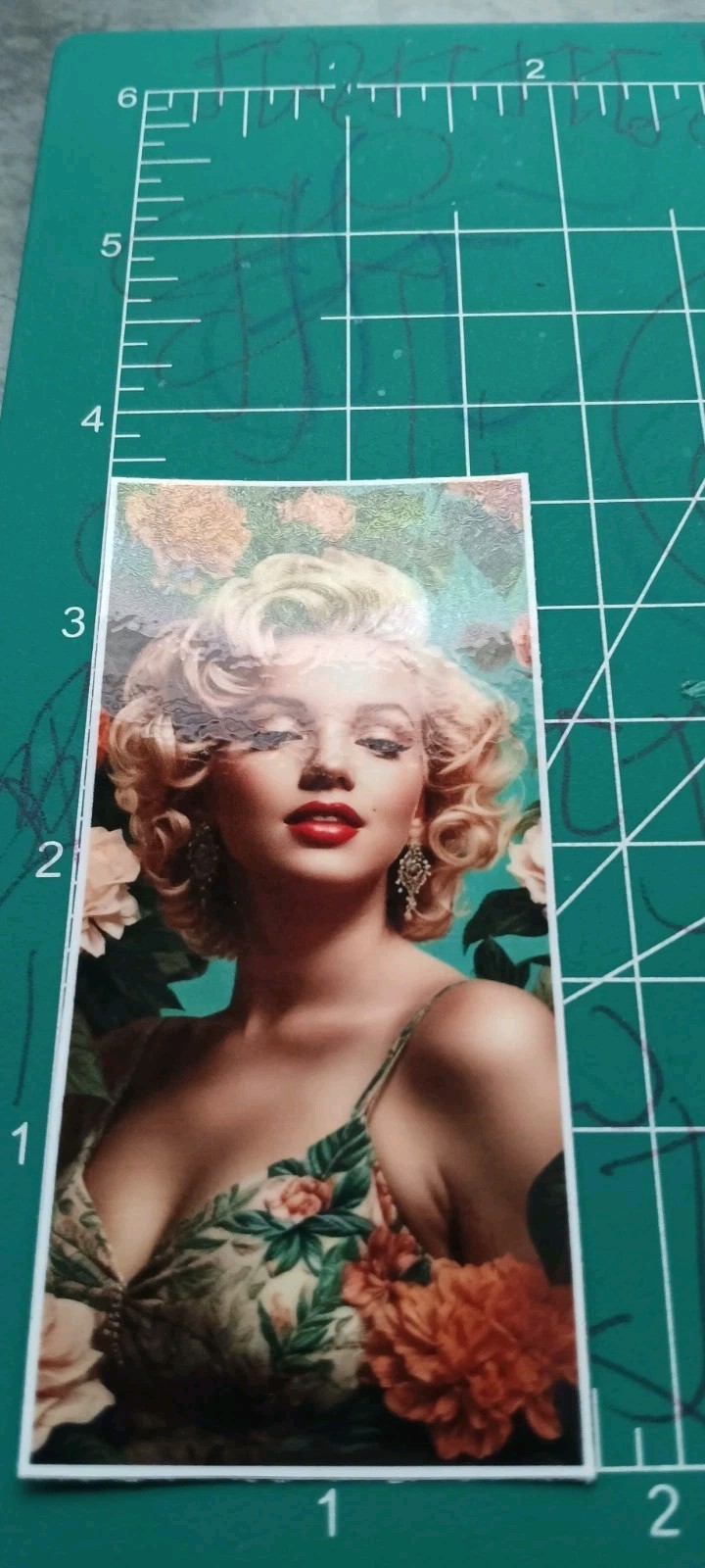 MARILYN MONROE VYNIL STICKER 3X2