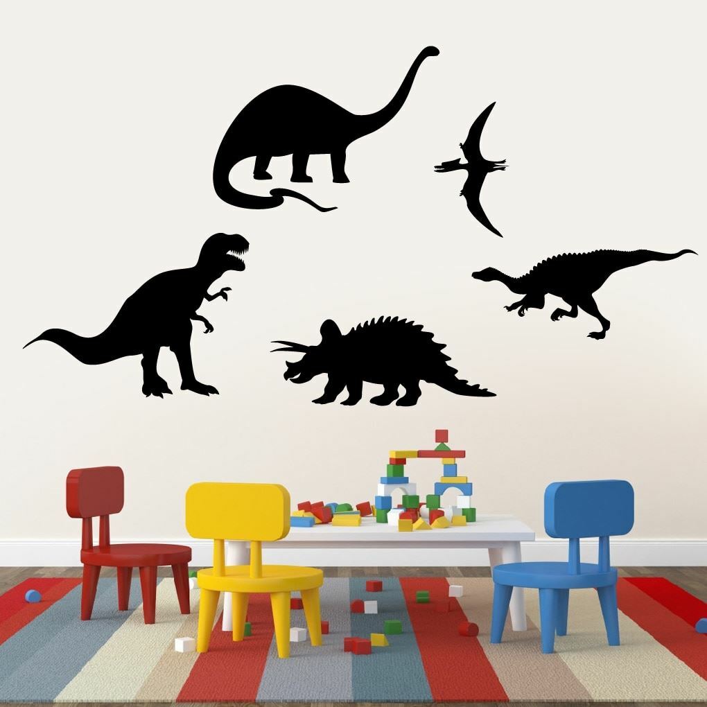 Dinosaurs Wall Decal Set – Animals, Kids, Nursery, Playroom, Classroom, Decor