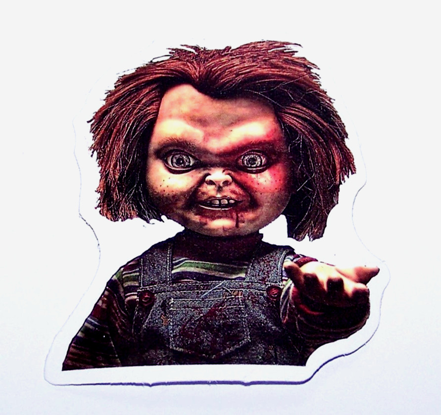 CHUCKY Child's Play Cut Sticker Decal Movie Horror Chucky Doll Film