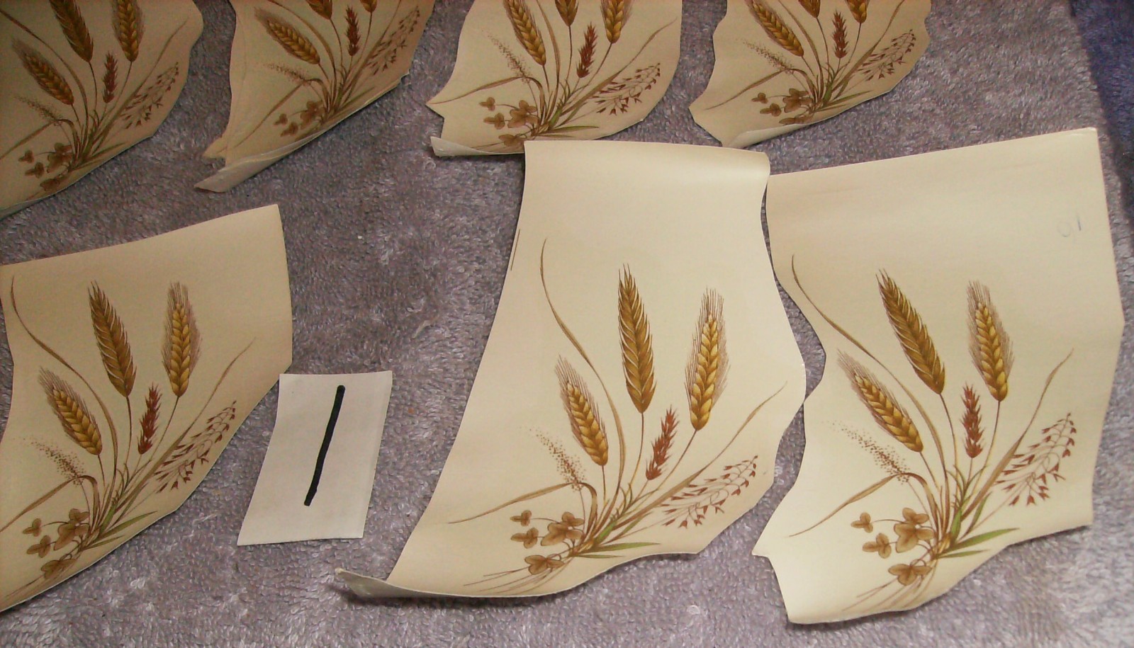 DELUXE WHEAT DECALS 8 PC 4 x 4 3/8" 2 PC 6 1/2 x 3 1/2" 4 PC 2 1/2 x 1 1/2" #1