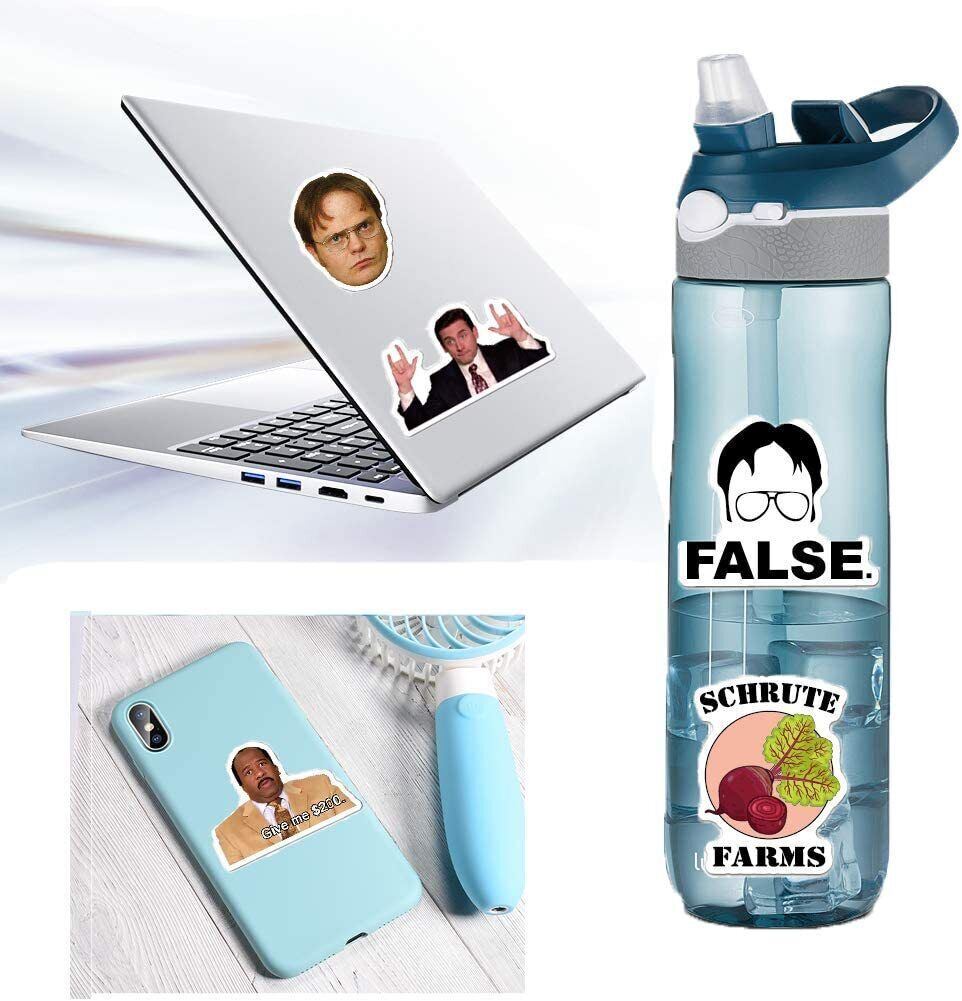 THE OFFICE Vinyl Stickers [B] Quote STITIOUS~FALSE FACE TV Show Waterproof Decal