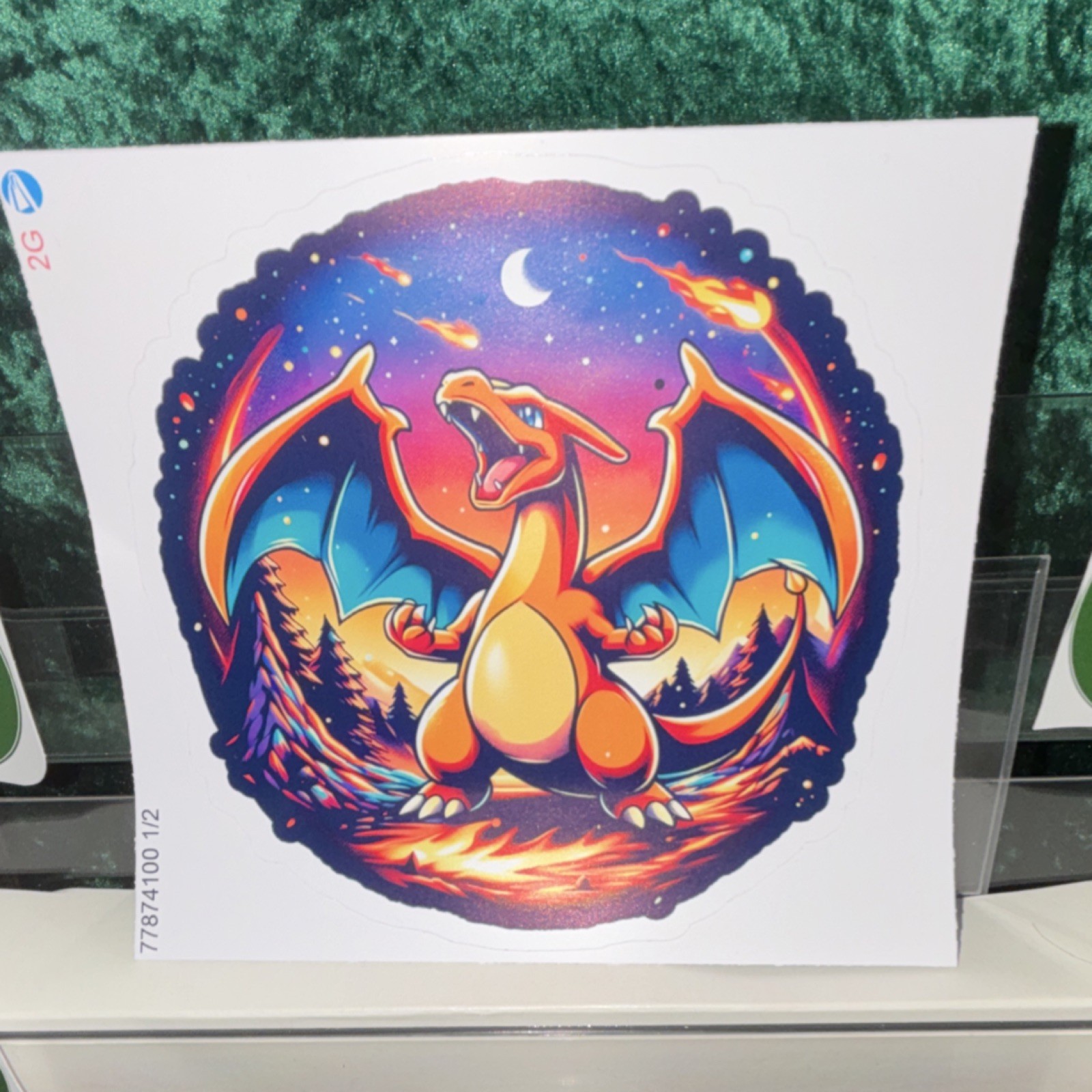 Dragon Sticker Decal Vinyl Multicolor Fantasy Round 5.5 in.