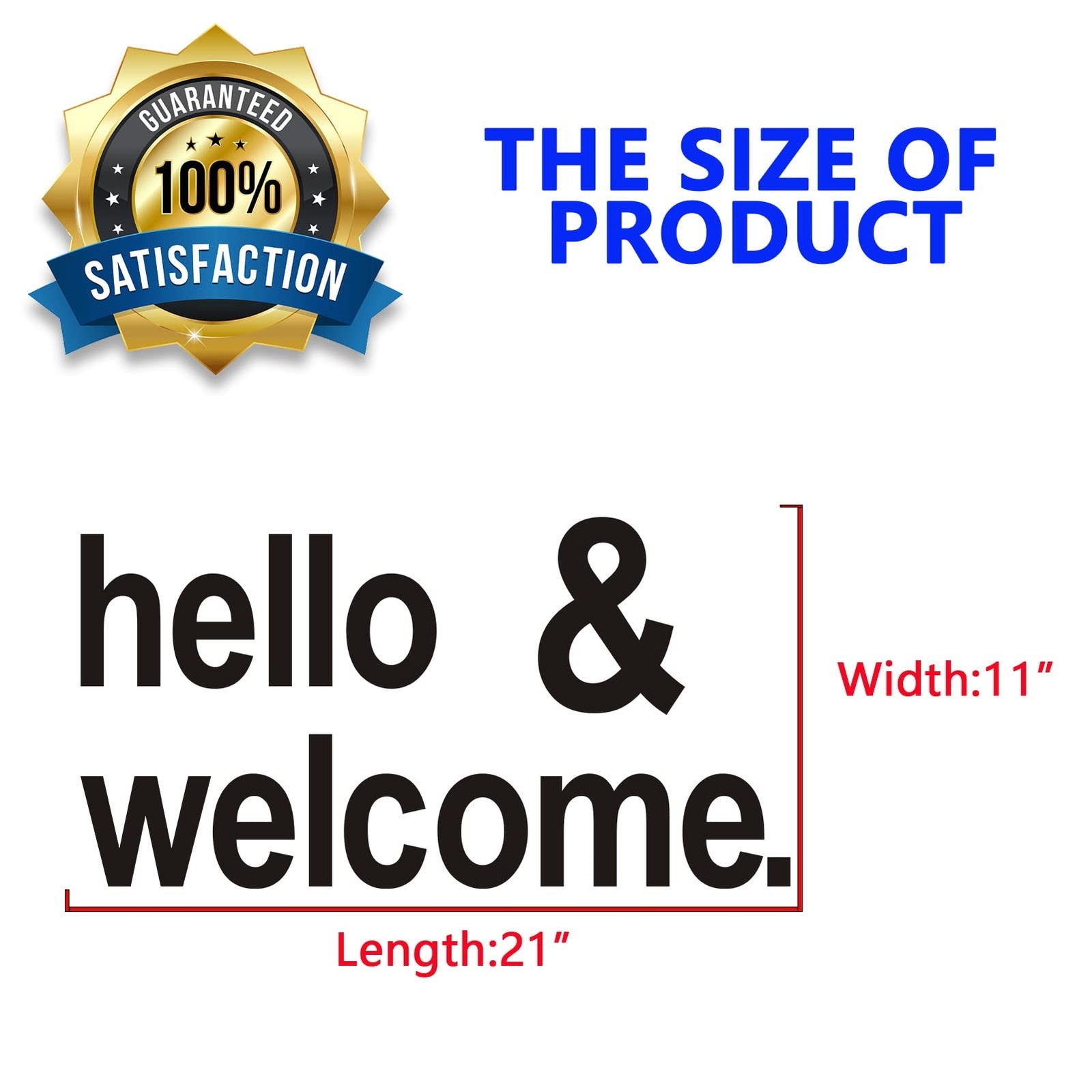 Wall Decal Stickers, Hello Welcome Stickers, (Easy to Apply), Vinyl Wall Deco…