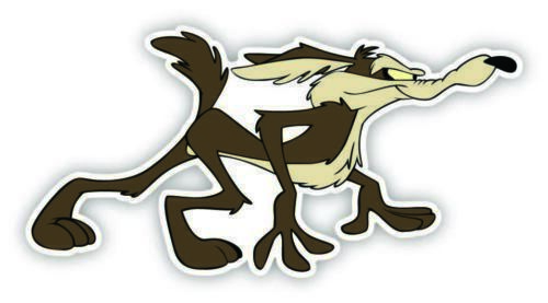 Cartoon Wile Coyote Sticker Decal Laptop Wall Phone Car