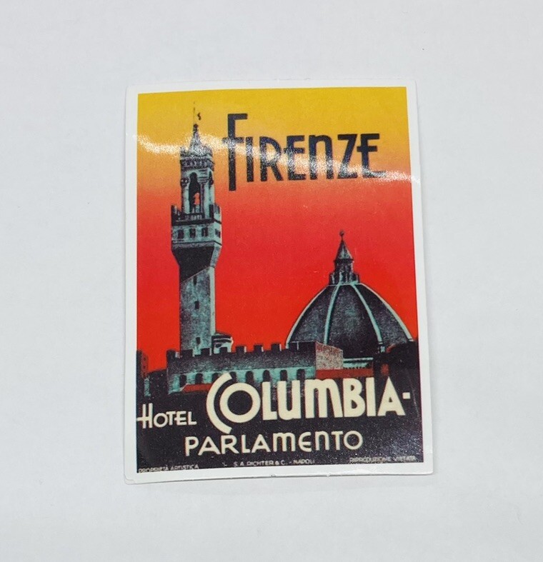 Hotel Columbia Parlamento Sticker France Art Decal Vinyl Travel Souvenirs Tc6