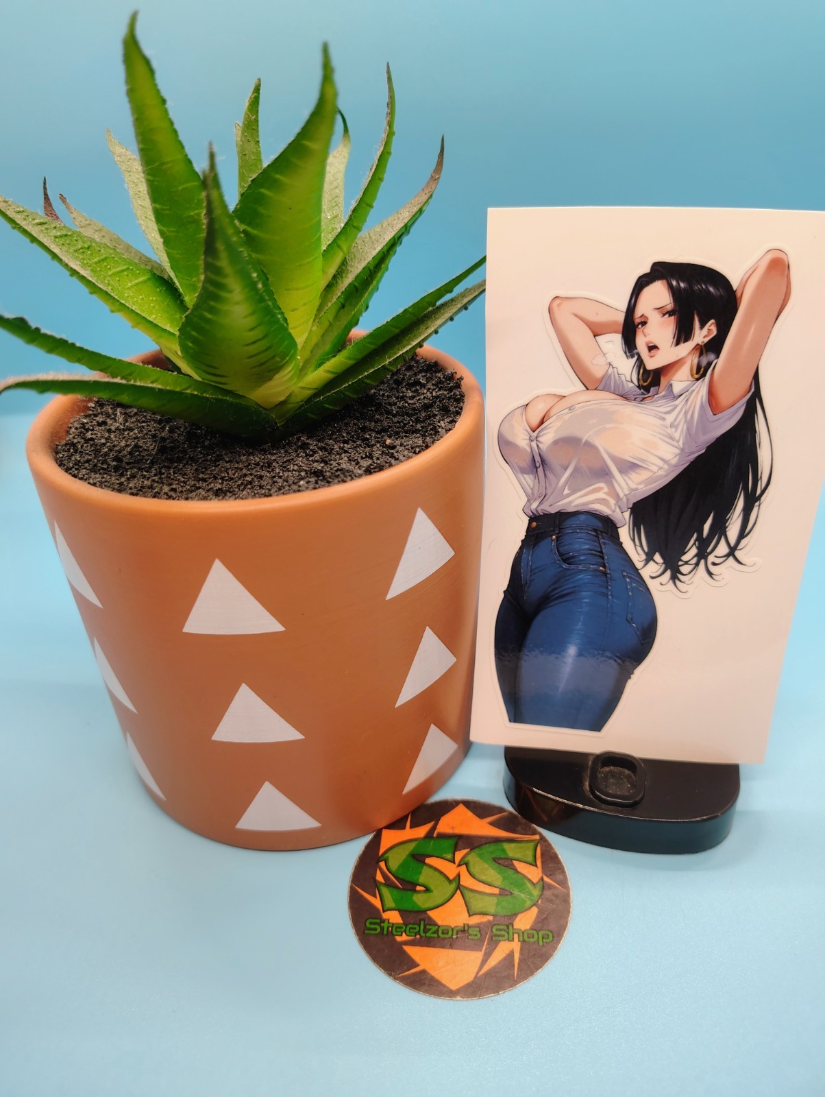 (4.5 Inches) One Piece – Boa Hancock (Oppai #5) – Water-Resistant Vinyl Sticker