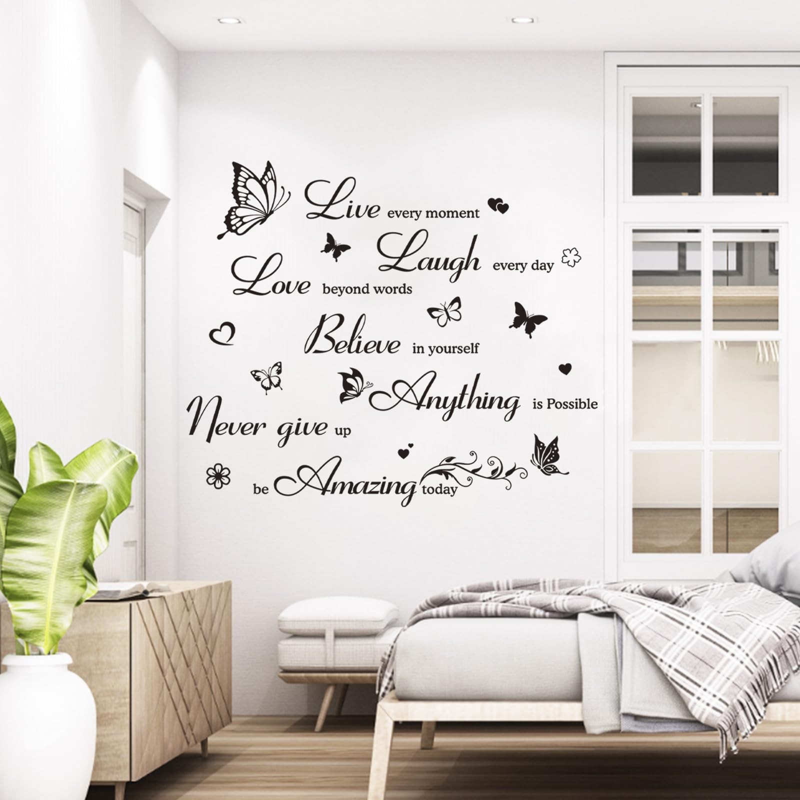Inspirational Wall Decals Quotes Wall Stickers Motivational Wall Art Decor Po…