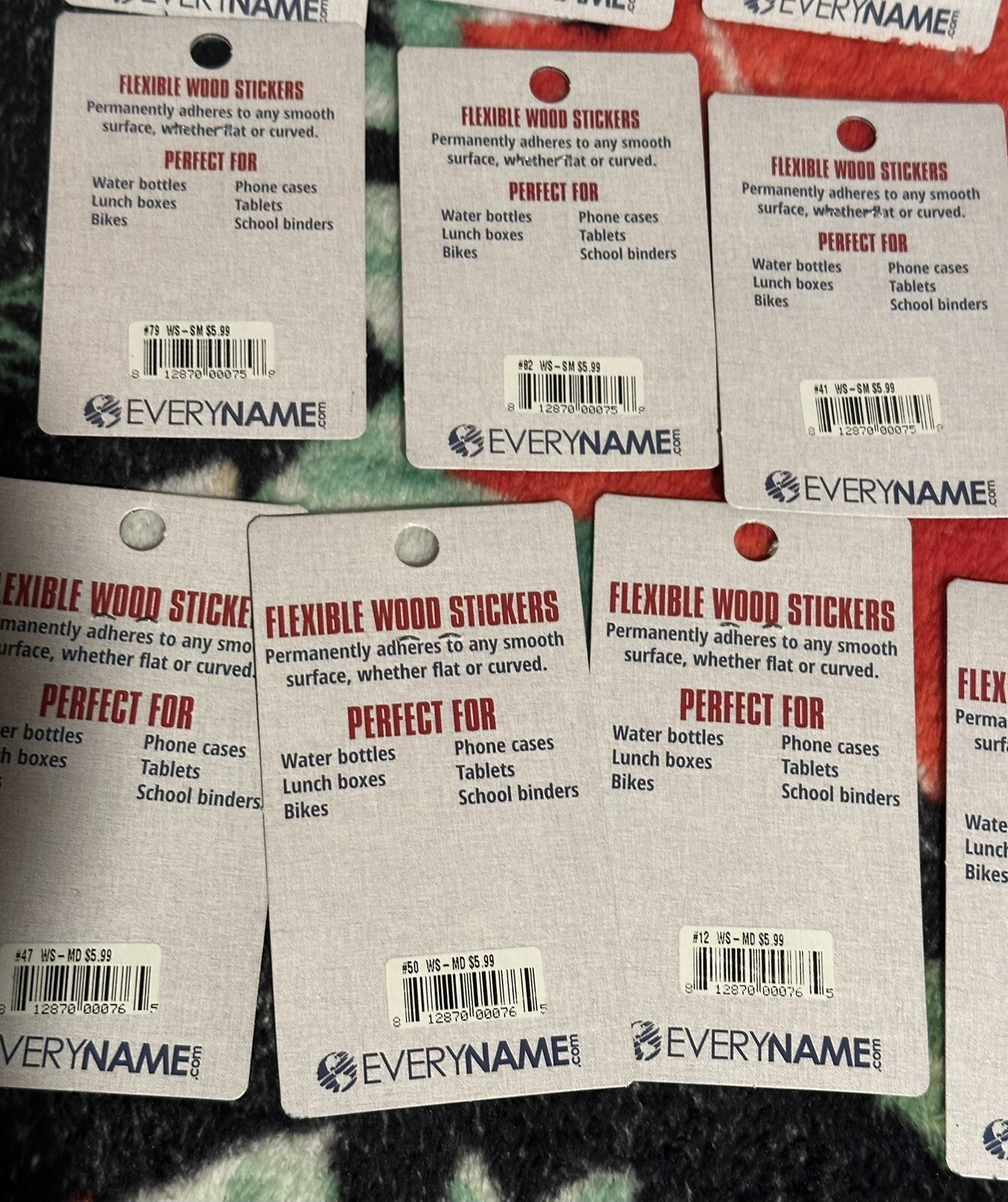 Flexible Wood Stickers Adheres To Flat Or Curved Surface Waterproof UV Protected