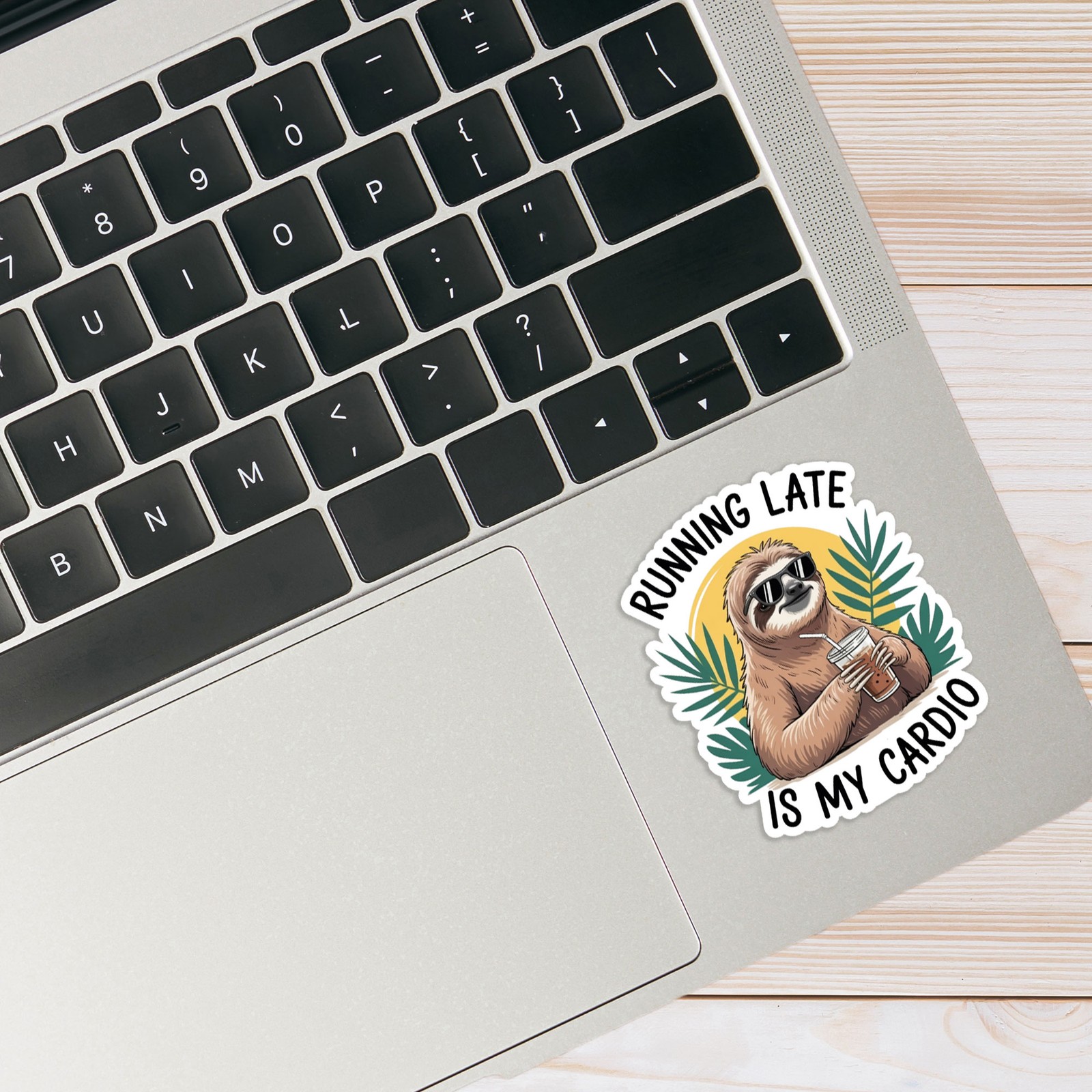 Running Late Is My Cardio – Vinyl Decal Sticker – Car Window Laptop – #1739